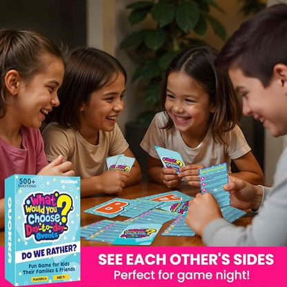 QUOKKA Fun Card Game for Teens, Kids & Adults – Fun Party & Family Board Game | What Would You Chose Challenges | 500+ Hilarious Icebreaker Questions for Friends, Family Nights, Travel & Sleepovers - color: 3. Daily Fun Choices