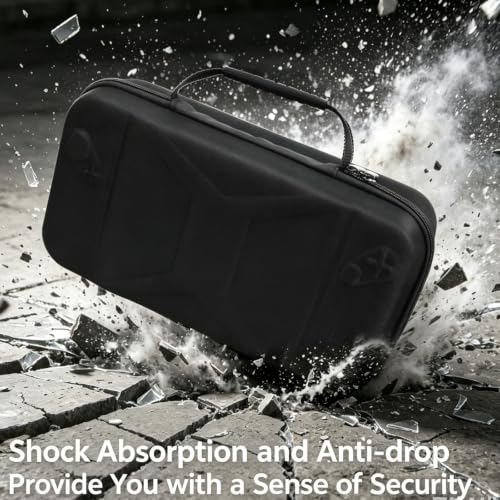 EVA Carrying Case for MSI Claw 8 EX AI+ Handheld Console, Shockproof Travel Bag with Joystick Protection, Hard Shell Storage Pouch for Gaming Accessories