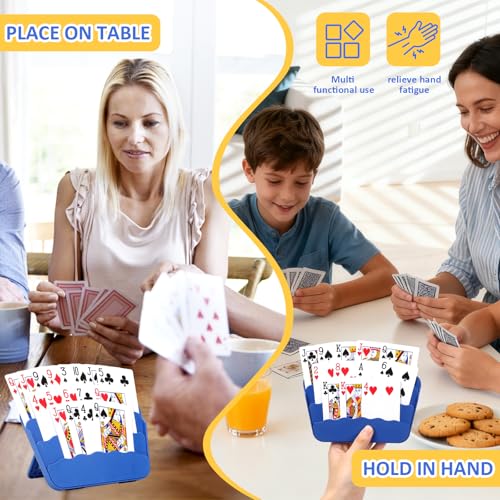 4 Pack Playing Cards Holder - color: 4 Pack Dark Blue