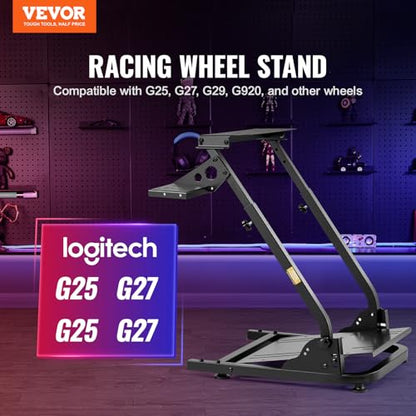 VEVOR G920 Racing Steering Wheel Stand Shifter Mount fit for Logitech G25 G27 G29 G920 G923 Thrustmaster T330TS Mainstream Brands Gaming Wheel Stand Wheel Pedals NOT Included Racing Wheel Stand - size: L-shaped lite