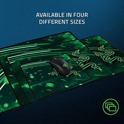Razer Goliathus Speed (Medium) Gaming Mousepad: Smooth Gaming Mat - Anti-Slip Rubber Base - Portable Cloth Design - Anti-Fraying Stitched Frame - Cosmic - color: Cosmic, size: Medium