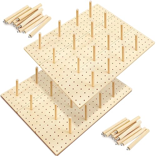 Kigley 6 Pcs Wood Pegboard Drawer Organizer with 48 Pegs Wooden Peg Board System Peg Drawer Organizers for Kitchen Dishes Plate Pegboard Food Containers (Wood Color,21x5.91,Pine) - color: Wood Color, size: 21x5.91", style: Pine