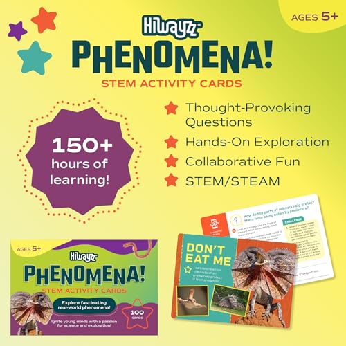 STEM Activity Cards Ages 5+ | 100 Cards for Classroom Activities | Over 150 Hours of Hands-On Science Exploration | Teacher Must-Haves - style: Ages 5+