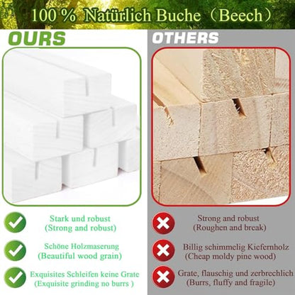 10Pcs Wooden Place Card Holders White, Wood Photo Card Holders for Weddings Banquets and Parties, Table Number Holder Stands, A6 Wood Menu Holder for Restaurants - size: 10 Pcs-White- Slots 2mm