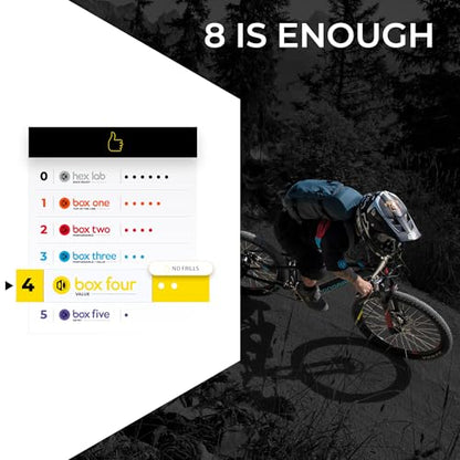 Box Four 8 Speed E-Bike Shifter 1 Gear Per Click, Non E-Bike Shifter 2 Piece Pull Lever up to 3 Gears Per Click Bicycle Shift Lever Cable for Mountain Bike Shifters, MTB, Bicycle Gear Shifter Cycling - size: Display Multi Shift