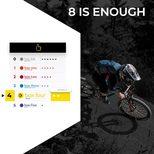 Box Four 8 Speed E-Bike Shifter 1 Gear Per Click, Non E-Bike Shifter 2 Piece Pull Lever up to 3 Gears Per Click Bicycle Shift Lever Cable for Mountain Bike Shifters, MTB, Bicycle Gear Shifter Cycling - size: Compact Multi Shift