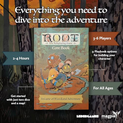 Magpie Games Root The Roleplaying Game: Core Book, Woodland Fantasy RPG - style: Core Book