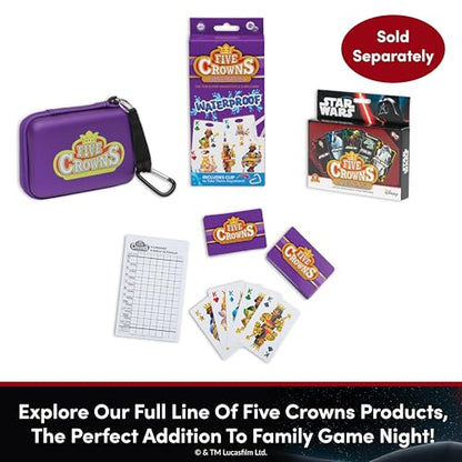 Five Crowns Star Wars Rummy Style Card Game for Kids, Family Game Night | Family Game Night, Travel Games, Screen-Free, Holiday Game, Playing Cards, Star Wars Toys - style: Five Crowns Star Wars