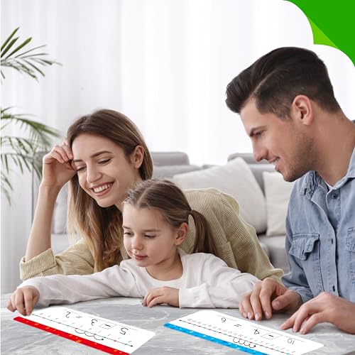 15 PCS Number Line Dry Erase Boards, Double Sided Writable and Erasable Board-0-10 on One Side & 0-20 on Other Side Math White Board for Kids, Students, Classroom and Home (12” x 4”) - color: Stars, size: 0-10/0-20 -15 Packs