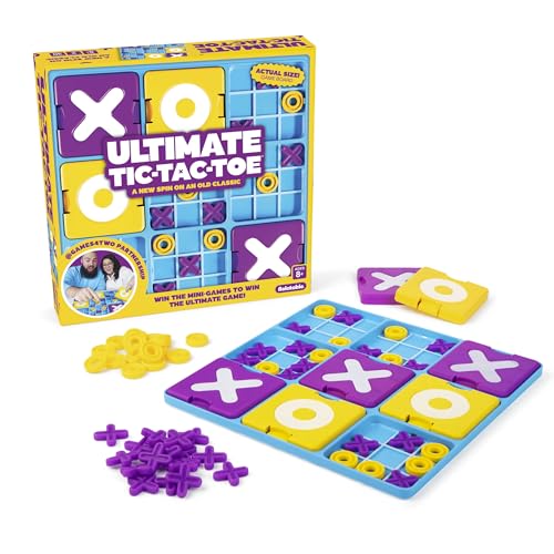Ultimate Tic Tac Toe™ By Relatable, Exciting Board Games for Family Gatherings, Great Classroom Games for Kids, Includes 1 Board, 41 Mini X's, 40 Mini O's, 5 Large X's, 5 Large O's