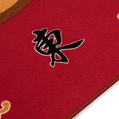 Yellow Mountain Imports Multi-Purpose Table Cover for Mahjong, Poker, Card Games, Board Games, Tile Games, and Dominoes - Vibrant Red, 31.1 Inches - color: Red