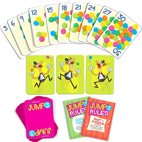 Melon Rind Jump 3, Math Game for Kids Learning Multiples of 3, Lively Card Game, a Fun Math Activity for Boosting Confidence, Quick and Easy Screenless Fun, Ages 7+ - style: Multiples of 3