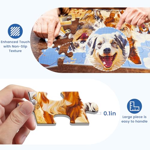 24 Large Piece Puzzle for Seniors 6 Pack Puzzles Dementia Alzheimer's Products and Activities for The Elderly Adults Puzzle Alzheimer's Easy Puzzles Gift Memory Games for Patients, 6 Storage Bag - style: 24 Large Pieces