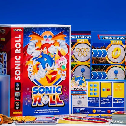 KESS: Sonic Roll - Board Game, Roll Through 4 Classic Zones, Thrilling Tabletop Adventure, Fight Bosses & Save The World, Co-Op, Ages 14+, 1-4 Player - style: Base Game