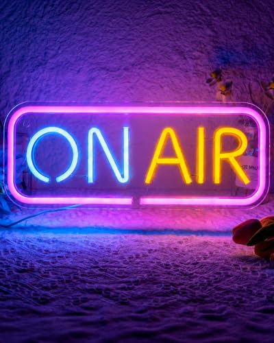 Neon Sign for Wall Decor - Personalized On Air Light, LED Neon Lights for Bedroom, Gaming Room, Man Cave, Home Studio Decoration, Gift for Streamers & Gamers - color: On Air 4