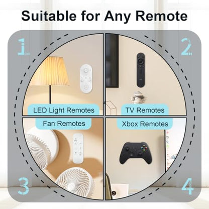 Magnetic Silicone Remote Control Holder Wall Mount for TV Fan 6 Pack Black | Upgraded Silicone Remote Caddy, Self-Adhesive, Remotes Control Organizer Storage, Home Office Air Conditioner Remote Holder - color: 6 Black