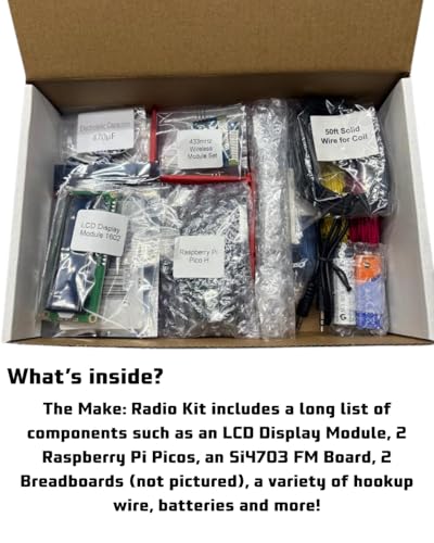 Make: Radio Electronics Kit Component Pack Follows Experiments, DIY Projects 2024 Paperback by Fredrik Jansson Charles Platt (Make: Radio Electronics Kit Component Pack Only)
