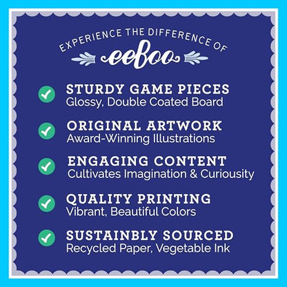 eeBoo Life on Earth Memory & Matching Game, Ages 3+, 1-4 Players | Introduces global flora & fauna. Sharpens recognition, concentration & memory skills. Includes 48 tiles, 24 pairs - style: Life on Earth