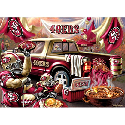 MasterPieces - 1000 Piece Jigsaw Puzzle, NFL San Francisco 49ers, Fun for Adults and Family, Non-Glare Finish, 19.25"x26.75" - style: San Francisco 49ers