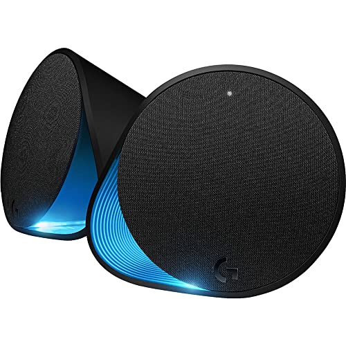 Logitech G560 PC Gaming Speaker System with 7.1 DTS X - Black | 7.1 DTS:X Ultra Surround Sound, Bluetooth, USB, Subwoofer + 2 Satellite Speakers, LIGHTSYNC RGB