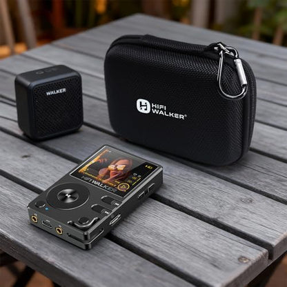 MP3 Player Case Compatible with HIFI WALKER H2 and H2 Touch, Hard EVA Portable Carrying Case for MP3 Player, Earphones, USB Cable and Memory Cards, Travel Storage Bag, Case Only