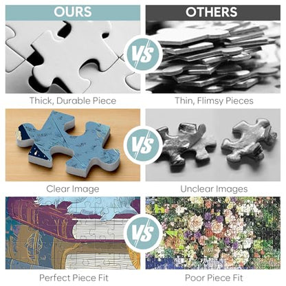 Owl Puzzle for Adults 500 Pieces, Mystical Night Owl Jigsaw Puzzle with Flowers & Lantern, Fantasy Animal Puzzles for Seniors Teens, Relaxing Easy Puzzles, Unique Art Family Game Great Gift Idea - style: Owl Puzzle