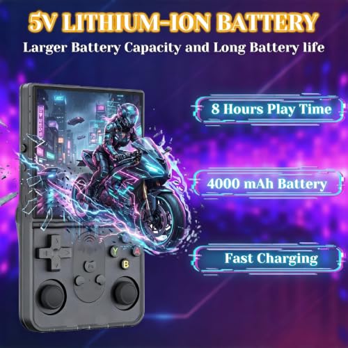 Upgrade S600 Retro Gaming Console, Anti-Slip Texture‌ Retro Handheld Game Console, 4.0 Inch 720x720 IPS Screen and 22,000+ Classic Games Retro Game Console for Gaming/Playdate/Party/Gift, Black 64G - style: Black 64G