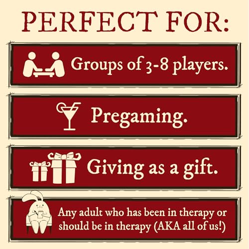 Horrible Therapist: Extra Horrible Edition by Exploding Kittens - A Card Game for 3-8 Players, Ages 17+ - Adult Party Game for Family Night | Build wildly inappropriate therapy comics with friends and family in this viral adult-only party game from The Oa