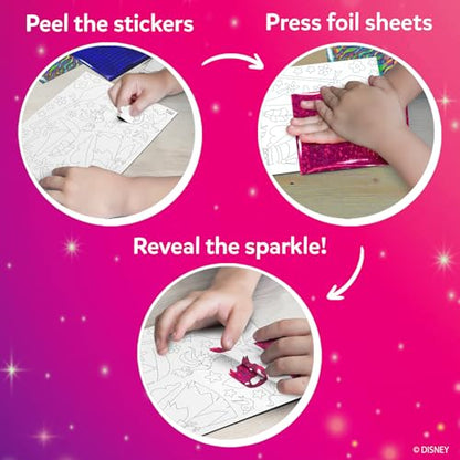 Skillmatics Foil Fun Disney Princess, Foil Art & Craft Kit, Gift for Kids | Travel Toy, Mess-Free Sticker Activity, DIY Decor, For Fans of Cinderella, Ariel & Jasmine, Girls & Boys Ages 4, 5, 6, 7, 8