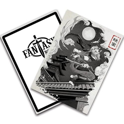 Kunoichi's Mission - Japanese Inked Yokai Series - Ninja - 100 Textured Matte TCG Card Sleeves - Fits Magic MTG Commander Pokemon and Other Card Games - Playing Card Sleeves - color: 172