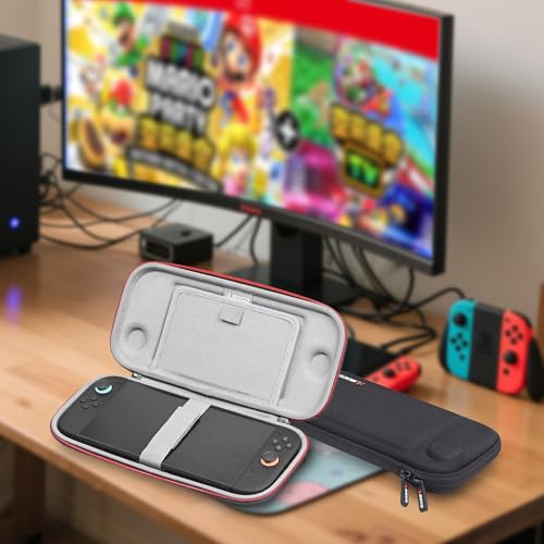 RLSOCO Carrying Case for Nintendo Switch 2 Game Console with 8 Game Card Slots - Black (Case Only) - color: Small Case Black