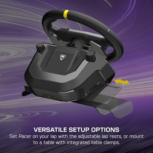 Turtle Beach Racer Wireless Racing Wheel System Officially Licensed for Xbox Series X|S & Xbox One and Windows PCs – Complete Design, Reliable Wireless Connection, up to 30Hr Battery– Black - style: Wireless Racing Wheel