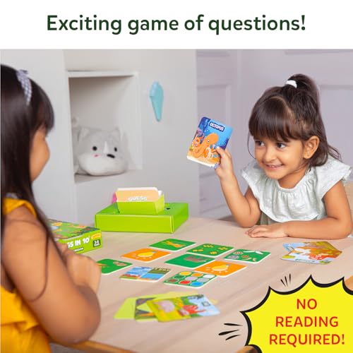 Skillmatics Guess in 10 Junior – Animal Kingdom, Card Game, Gift for Kids | Educational Trivia Game for Preschoolers, Travel Toy & Guessing Board Game, Screen-Free, Boys & Girls Ages 3, 4, 5 & 6 - style: 3. Junior Animal Kingdom