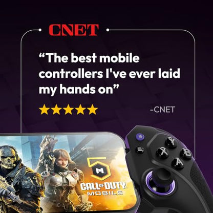 ELO Vagabond Mobile Gaming Controller & Travel Case Bundle | iPhone 15/16, iPad Mini & Android Phone Controller (USBC) - Call of Duty Mobile, PS Remote Play, Xbox Cloud Gaming & More