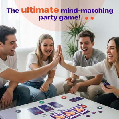 Card Game - Great Minds, Hilarious Mind-Matching Party Game for Teens, Adults & Families, Perfect for Parties, Gamenights, Trips & Get-Togethers, Gifts for Game Lovers, 4-8 Players