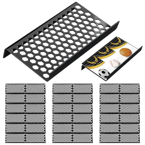 Yalikop 36 Pcs Trading Card Risers for Display Case,Honeycomb | Acrylic Modular Display Risers for Cardshow Vendor Sport Card Board Game - style: Honeycomb