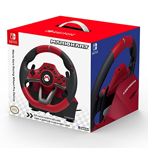 Nintendo Switch Mario Kart Racing Wheel Pro Deluxe By HORI,USB - Officially Licensed By Nintendo - style: Switch - Mario Kart Pro Deluxe