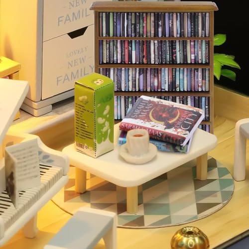 Mini Bookshelf with 180pcs Mini Books Miniature Anxiety Bookshelf Ornament | Tiny Small Bookshelf Dollhouse Decor Shake Away Your Anxiety for Book Lovers Gift Home Room Office - style: Mini Books with Bookshelf
