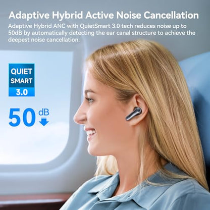 EarFun Air Pro 4 Adaptive Hybrid Noise Canceling Wireless Earbuds, Qualcomm Snapdragon Sound, aptX™ Lossless, 6 Mics AI CVC 8.0 Call, LDAC Hi-Res Audio, 52H Playtime, Bluetooth 5.4, in-Ear Detection | Qualcomm Snapdragon Sound, aptX Lossless, LDAC Hi-Res