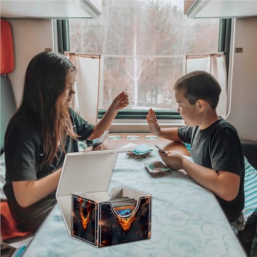 for Card Storage - High Capacity Anime Card Sleeves, Designed for Commander Decks - color: Demonic Dragons