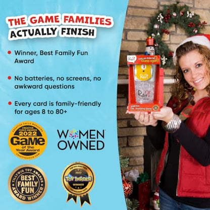 Really?! Games You Think You Know Me Fun Family Card Game for Adults Teens and Kids, 100 Question Cards with 500 Answers, Guessing Game with Number Dials and Score Keeping