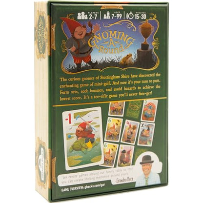 Grandpa Beck's Games Gnoming A Round Family Golf Style Card Game | Build the lowest score while avoiding hazards in a fast and surprisingly strategic family card game.