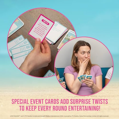 Never Have I Ever Love Island - Love Island Party Game - Uncover Secrets, Share Stories, and Clear Your Hand - The Classic Viral Hilarious and Funny Icebreaker for Adults, 3-6 Players, Ages 17+ - style: Love Island
