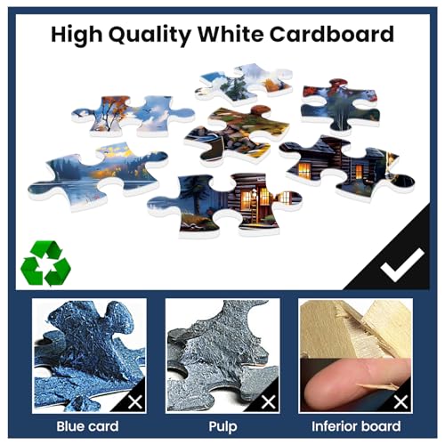 Puzzles for Adults 500 Pieces Coutryside Jigsaw Puzzle for Adults Autumn Puzzles Family Challenging Puzzle Games Great Gift Unique Brain Teaser for Puzzle Enthusiasts, 20.5 x 15 - style: Coutryside Puzzle