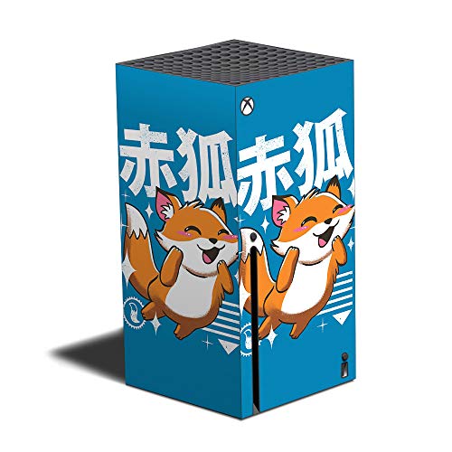 MIGHTY SKINS Skin Compatible with Xbox Series X - Fox Kawaii | Protective, Durable, and Unique Vinyl Decal wrap Cover | Easy to Apply, Remove, and Change Styles | Made in The USA (MIXBSERX-Fox Kawaii) - color: Fox Kawaii