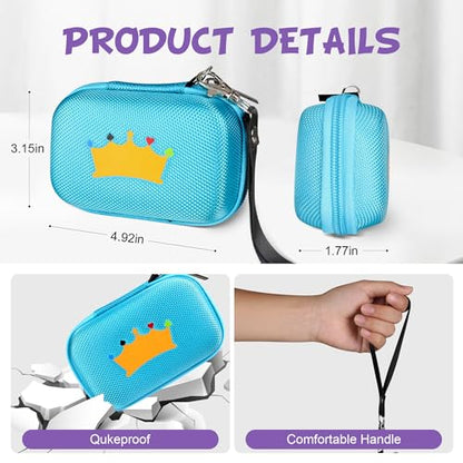 Travel Card Games Case Compatible with Card Games Set, Playing Card Case Compatible with UNO Card Game (Not Including Cards) (Blue)