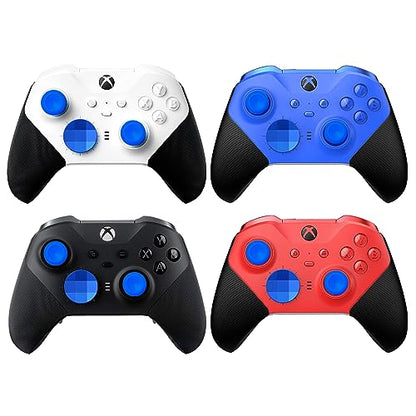 Complete Component Pack for Elite Controller Series 2 - Accessories Replacement Parts Repair Kit with Storage Case, Charging Dock and Charger Cable, 6 Thumbsticks, 4 Paddles, 1 D-Pad - color: Blue
