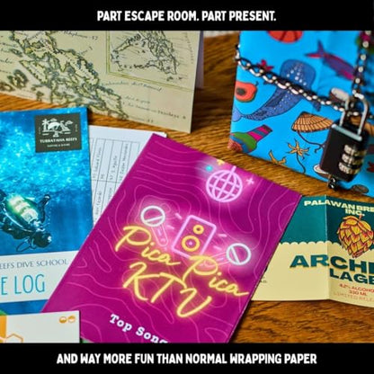 A Lock, A Chain & an Escape Room Game | Immersive Real Life Mystery Game | Solve The Puzzle to Unlock The Gift | Padlock'd The Philippines | Family-Friendly for Game Night or Date Night | Age 14+ - style: Padlock'd Philippines