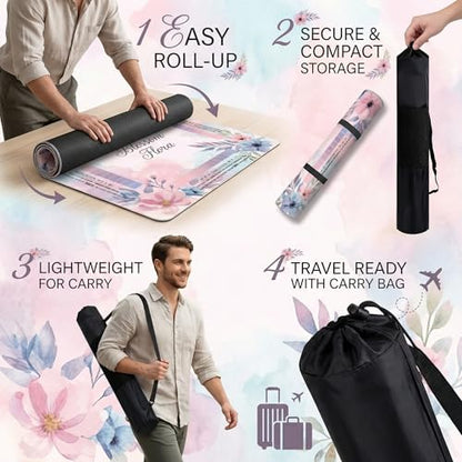 Mahjong Mat for Table - 32.3 Inch Waterproof & Non-Slip PU Velvet Surface, Lightweight No Crease No Odor Design for Noise Reduction,Includes Printed Rules (Blossom) - color: Blossom