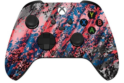 Custom Controllerzz Wireless Controller for Microsoft Xbox Series X/S & Xbox One - Custom Soft Touch Feel - Custom Series X/S Controller (X/S Glacier Burn) - color: X/S Glacier Burn